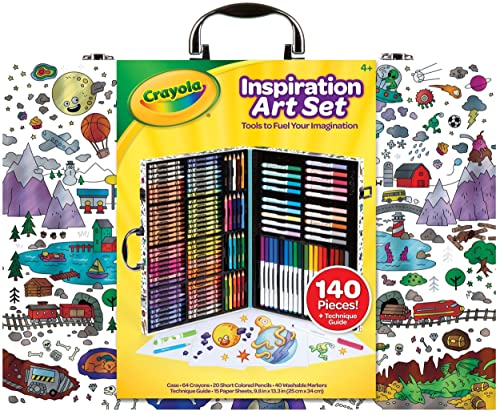 クレヨラ アメリカ 海外輸入 知育玩具 Crayola Inspiration Art Case, Art Set, Gifts for Kids, Age 4, 5, 6, 7 (Styles May Vary), includes 64 Crayons, 20 Short Colored Pencils, 40 Washable Markers and 15 Paper Sheetsクレヨラ アメリカ 海外輸入 知育玩具