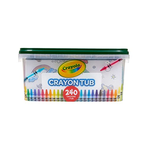 クレヨラ アメリカ 海外輸入 知育玩具 Crayola Crayon Tub - 120 Colors (240ct), Bulk Crayon Set for Classrooms, Kids Coloring & Art Supplies, Easter Gift for Kids [Amazon Exclusive]クレヨラ アメリカ 海外輸入 知育玩具