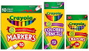 クレヨラ アメリカ 海外輸入 知育玩具 Crayola Classic Bundle: 3 Items - Crayons (24 Count), Broad Line Markers (10 Count), Colored Pencils (12 Count)クレヨラ アメリカ 海外輸入 知育玩具