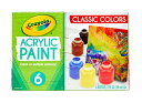 クレヨラ アメリカ 海外輸入 知育玩具 Crayola Acrylic Paint - Assorted Colors (6ct), Kids Paint, A...