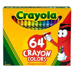クレヨラ アメリカ 海外輸入 知育玩具 Crayola Crayons, Crayon Box with Sharpener, 64 ctクレヨラ アメリカ 海外輸入 知育玩具