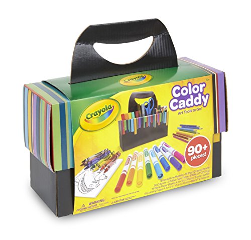 クレヨラ アメリカ 海外輸入 知育玩具 Crayola Color Caddy Craft Kit (90 Pcs), Kids Coloring Set, Gifts for Kids 4 , Includes Crayons, Markers, Colored Pencils, Glitter Glue, Scissors, Paperクレヨラ アメリカ 海外輸入 知育玩具