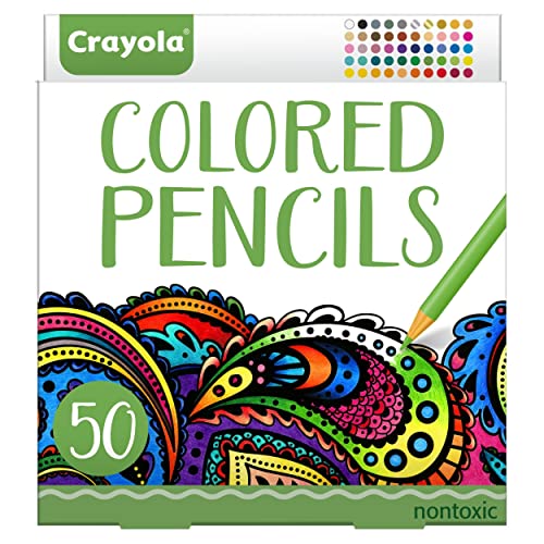 クレヨラ アメリカ 海外輸入 知育玩具 Crayola Colored Pencils For Adults (50ct), Colored Pencil Set for Adult Coloring Books, Coloring Set, Teen Easter Basket Stuffer Amazon Exclusive クレヨラ アメリカ 海外輸入 知育玩具