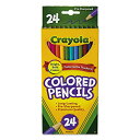 クレヨラ アメリカ 海外輸入 知育玩具 Crayola 684024 Long Barrel Colored Woodcase Pencils, 3.3 mm, 24 Assorted Colors/Setクレヨラ アメリカ 海外輸入 知育玩具