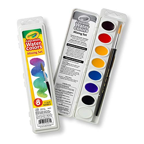 クレヨラ アメリカ 海外輸入 知育玩具 Crayola Watercolor Mixing Set with Taklon Paint Brush, 8 Paint Colorsクレヨラ アメリカ 海外輸入 知育玩具