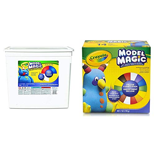 クレヨラ アメリカ 海外輸入 知育玩具 【送料無料】Crayola Model Magic, Primary Colors, Modeling Clay Alternative, 2 lb. Bucket, Gift amp; Model Magic, Deluxe Craft Pack, Gift, 14 Single Packs, At Home Crafts for Kクレヨラ アメリカ 海外輸入 知育玩具