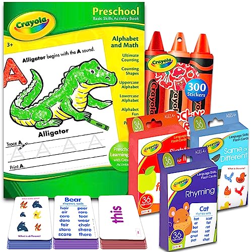 クレヨラ アメリカ 海外輸入 知育玩具 Crayola Preschool Workbooks Set -- 5 Pre-K Learning Workbooks for Preschoolers and Reward Stickers (Alphabet, Counting, Colors, Shapes and More) (Preschool Set)クレヨラ アメリカ 海外輸入 知育玩具