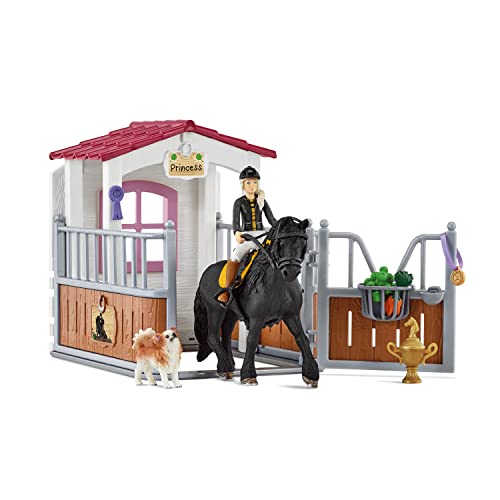 海外輸入 知育玩具 シュライヒホースクラブ Schleich Horse Club, 15-Piece Playset, Toys for Girls and Boys 5-12 years old, Horse Stall with Tori and Princess the Horse海外輸入 知育玩具 シュライヒホースクラブ