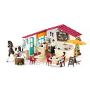 海外輸入 知育玩具 シュライヒホースクラブ Schleich Horse Club 66-piece Horse Rider Caf? Playset with...