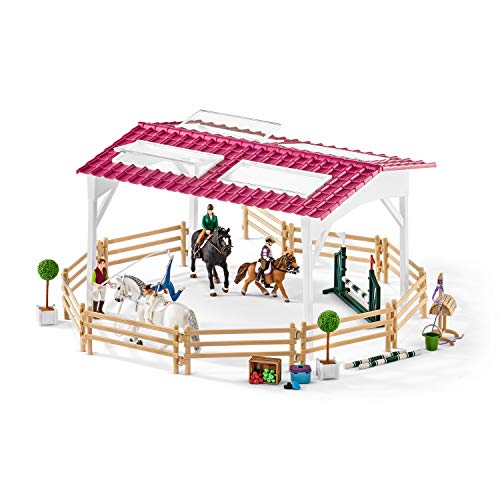 海外輸入 知育玩具 シュライヒホースクラブ Schleich Horse Club, 40-Piece Playset, Horse Toys for Girls and Boys 5-12 years old Riding School with Riders and Horses海外輸入 知育玩具 シュライヒホースクラブ