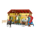 海外輸入 知育玩具 シュライヒホースクラブ Schleich Farm World, 30-Piece Playset, Farm Toys and Farm Animals for Kids Ages 3-8, Horse Stable 10.5 x 49 x 34.5 cm海外輸入 知育玩具 シュライヒホースクラブ