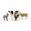 ͢ ΰ 饤ҥۡ Schleich Farm Animals 4-Piece Set for Toddlers and Kids Ages 3+ with Donkey, Cow, Rooster &Sheep Figurines͢ ΰ 饤ҥۡ