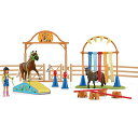 海外輸入 知育玩具 シュライヒホースクラブ Schleich Farm World Pony Agility Training 41-piece Horse Playset for Kids Ages 3-8 , Brown海外輸入 知育玩具 シュライヒホースクラブ