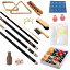 海外輸入品 ビリヤード Pool Table - Premium Billiard 32 Pieces Accessory Kit - Pool Cue Sticks Bridge Ball Sets (Kit-13)海外輸入品 ビリヤード