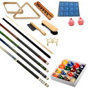 楽天angelica海外輸入品 ビリヤード Pool Table - Premium Billiard 32 Pieces Accessory Kit - Pool Cue Sticks Bridge Ball Sets （Kit-2）海外輸入品 ビリヤード