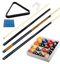 楽天angelica海外輸入品 ビリヤード Pool Table - Premium Billiard 32 Pieces Accessory Kit - Pool Cue Sticks Bridge Ball Sets （Kit-804）海外輸入品 ビリヤード