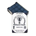 海外輸入品 ビリヤード SILVER CUP Billiard CHALK - ONE DOZEN (Navy)海外輸入品 ビリヤード