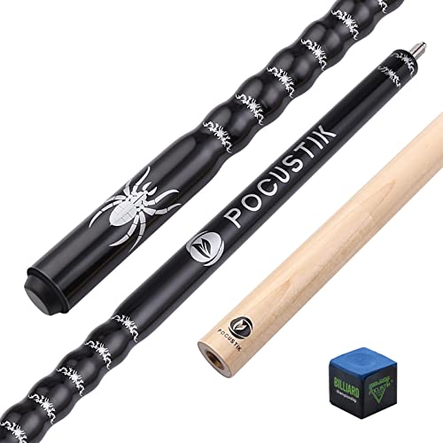 海外輸入品 ビリヤード POCUSTIK Billiard Cues Stick Set 58" 2-Piece, 13mm Tip Pool Cue Canadian Maple, House Bar Pool Table Sticks Ergonomic Design for Men Women- Black,20 Oz海外輸入品 ビリヤード