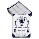 海外輸入品 ビリヤード Silver Cup Chalk, White, 12-Piece Box海外輸入品 ビリヤード