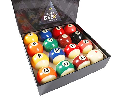 海外輸入品 ビリヤード JAPER BEES TV Billiard Ball/Pool Ball Set Regulation Size&Weight Resin Ball with Pink 4 and 12 Balls海外輸入品 ビリヤード