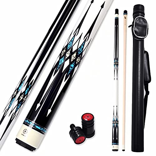 楽天angelica海外輸入品 ビリヤード Collapsar CXL200 Pool Cue with 1X1 Hard Case,Low Deflection Shaft 13mm Black Tip Billiard Ques Sticks,58