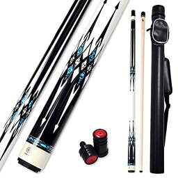 海外輸入品 ビリヤード Collapsar CXL200 Pool Cue with 1X1 Hard Case,Low Deflection Shaft 13mm Black Tip Billiard Ques Sticks,58" 2-Pieces 20 oz Professional Pool Stick Set海外輸入品 ビリヤード