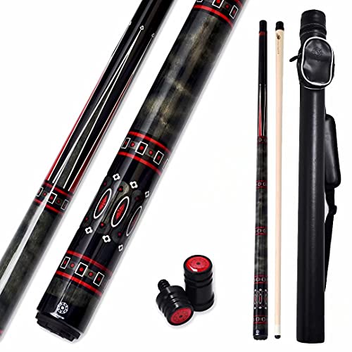 楽天angelica海外輸入品 ビリヤード Collapsar CXL500 Pool Cue with 1X1 Hard Case,Low Deflection Shaft 13mm Black Tip Billiard Ques Sticks,58