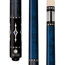 海外輸入品 ビリヤード Lucasi Custom Luminous Blue Birds-Eye Pool Cue with Blue and White Diamond Inlays, 20-Ounce海外輸入品 ビリヤード