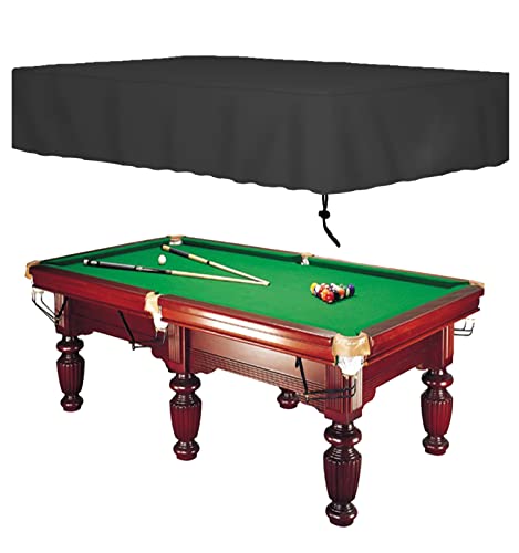 海外輸入品 ビリヤード Oslimea 7 8 9ft Billiard Pool Table Covers with Drawstring Pool Table Billiard Waterproof Table Cover for Billiard Table/Rectangle Table Black: 7ft-90x52x7.8…