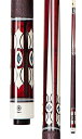 海外輸入品 ビリヤード Collapsar CH01 Pool Cue with Soft Case,Burgundy Curly Maple with Cre...
