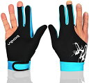海外輸入品 ビリヤード Man Woman Elastic 3 Fingers Show Gloves for Billiard Shooters Carom ...
