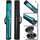 海外輸入品 ビリヤード BY SPORTS 2x2 Hard cue case Oval Pool Cue Billiard Stick Carrying Ca...