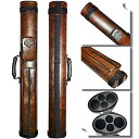 海外輸入品 ビリヤード BY SPORTS 2x2 Hard cue case Oval Pool Cue Billiard Stick Carrying Ca...