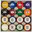 海外輸入品 ビリヤード Collapsar Deluxe 2-1/4 Inch Reulation Billiard Balls Pool Ball Marble-Swirl Style Complete 16 Billiard Ball Set (Several Style Available) (White Marble with Black Triangle)海外輸入品 ビリヤード