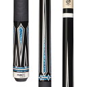 海外輸入品 ビリヤード Pure X HXT62 Midnight Black with Graphic Turquoise/White Drop Diamon...