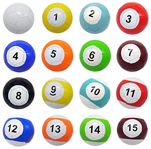 ͢ ӥ䡼 Yoqanr 16 Pcs Snooker Balls Soccer Table Game Street Ball Huge Billiards Football for Pool Ball Toy Sport Inflatable (7.87in)͢ ӥ䡼