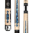 海外輸入品 ビリヤード Lucasi Hybrid LHC97 Natural Birds-Eye Maple with Blue Crushed Velvet...