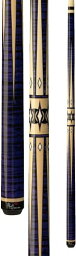 海外輸入品 ビリヤード Players Flirt F-2610 Graphic Maple/Purple Tiger-Stripe with Black and Cream Points Pool Cue, 20.5-Ounce海外輸入品 ビリヤード