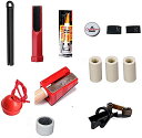 海外輸入品 ビリヤード Standard Pool Cue Repair Tip Kit-3 Hard Tips, 3 Fellures, Tip Clam海外...