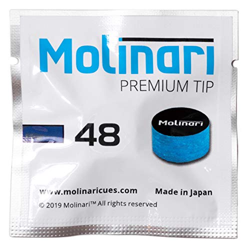 ͢ ӥ䡼 Molinari Premium Pool Billiard CUE TIP - 1 pc - 14 mm (Medium/Hard (48))͢ ӥ䡼