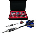 海外輸入品 ダーツ WINSDART ADKX Steel Tip Darts 12 Pack Set with Nonslip Iron Barrel Alu...