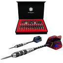 海外輸入品 ダーツ WINSDART ADKX Steel Tip Darts 12 Pack Set with Nonslip Iron Barrel Alu...