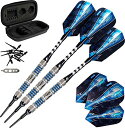 海外輸入品 ダーツ Viper Astro 80% Tungsten Soft Tip Darts with Storage/Travel Case, Blue...