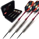 海外輸入品 ダーツ CUESOUL 95% Tungsten 26 Grams Tungsten Steel Tip Darts Set with 1 Delu...
