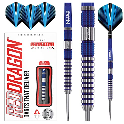 海外輸入品 ダーツ RED DRAGON Polaris: 26 Gram Tungsten Professional Darts Set with Flights and Nitrotech Shafts (Stems)海外輸入品 ダーツ