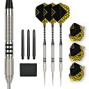 海外輸入品 ダーツ LinkVisions 22g 90% 80% Tungsten Professional Steel Tip Darts Set Poin...