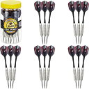 海外輸入品 ダーツ Fat Cat Steel Tip Dart Set (15-Pack), 20-Gram Darts with Plastic Stora...
