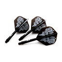 COAi _[c tCg CUESOUL Integrated Dart Shaft and Flights Standard Shape,Set of 3 pcs Unique Designed Pattern(CSAK-51XFY)COAi _[c tCg