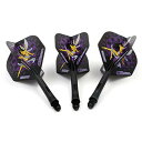 海外輸入品 ダーツ フライト CUESOUL Jazz-Metal Integrated Dart Shaft and Flights for Steel ti...