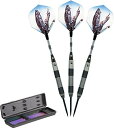 海外輸入品 ダーツ Elkadart Black Mamba 80% Tungsten Steel Tip Darts with Storage/Travel ...